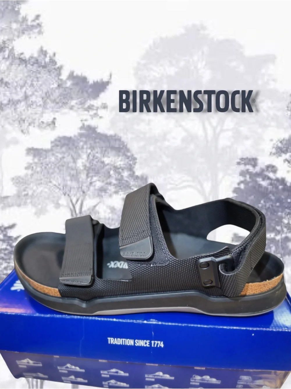 NWT Birkenstock Tatacoa Futura Black Men's Sandals Size 45 / US 12-12.5 NIB